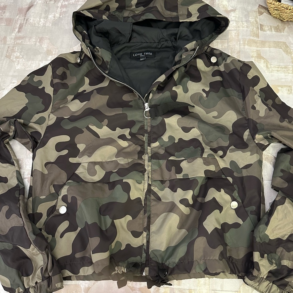 Love Tree Black Quilted Jacket